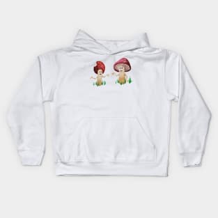 Strange Mushroom People Kids Hoodie